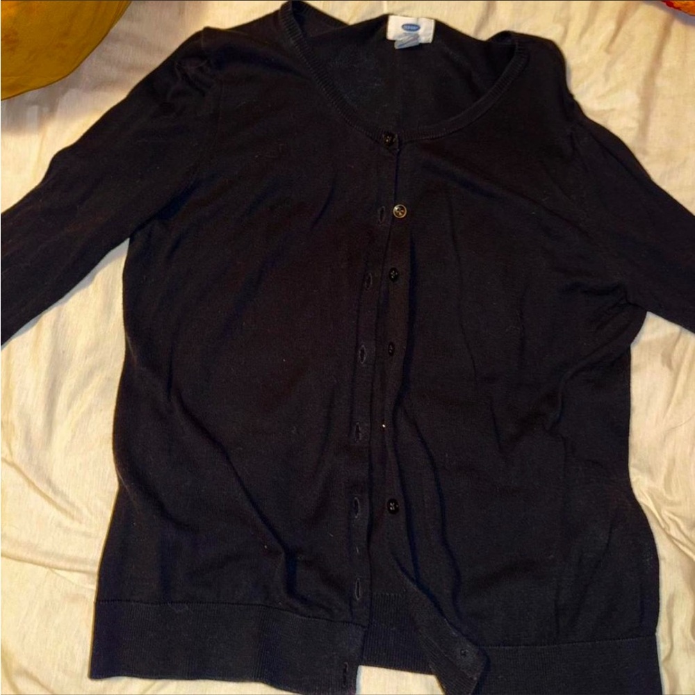 Old Navy Women's Black Cardigan Sweater